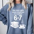 Reading 67 Meme English Teacher Book Lover Comfort Colors Sweatshirt Denim