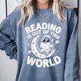 Reading Is Out Of This World Space Books Lover Comfort Colors Sweatshirt Denim Reading Is Out Of This World Space Books Lover Comfort Colors Sweatshirt Denim