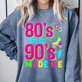 Retro 1980s 80's Baby 1990s 90's Made Me Nostalgia Vibes Premium Tri-Blend Comfort Colors Sweatshirt Denim