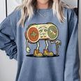Retro Gamer 80s 90s Gaming Nostalgia Video Game Men Comfort Colors Sweatshirt Denim