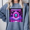 Retro Nostalgia Vaporwave- Error 404 Comfort Colors Sweatshirt Denim