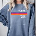 Retro VHS Tape Graphics 80s 90s Nostalgia Costume Comfort Colors Sweatshirt Denim Retro VHS Tape Graphics 80s 90s Nostalgia Costume Comfort Colors Sweatshirt Denim