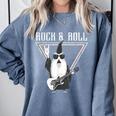 Rock & Roll Wizard Music Nostalgia Comfort Colors Sweatshirt Denim Rock & Roll Wizard Music Nostalgia Comfort Colors Sweatshirt Denim
