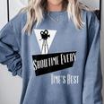 Showtime Every Moment Cinema Nostalgia Film Buff Humor Comfort Colors Sweatshirt Denim