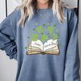 St Patricks Day Book Lover Librarian Reading Saint Pattys Comfort Colors Sweatshirt Denim