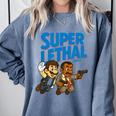 Super Lethal Cute Nostalgia Comfort Colors Sweatshirt Denim Super Lethal Cute Nostalgia Comfort Colors Sweatshirt Denim
