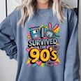 I Survived The 90s – Cute Retro Cartoon Nostalgia Comfort Colors Sweatshirt Denim I Survived The 90s – Cute Retro Cartoon Nostalgia Comfort Colors Sweatshirt Denim