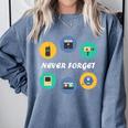 Throwback Thursday Never Forget Nostalgia 80's Retro Premium Tri-Blend T-Shirt Comfort Colors Sweatshirt Denim
