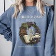 Tired Moms Book Club Dark Floral Coffee Skeleton Comfort Colors Sweatshirt Denim Tired Moms Book Club Dark Floral Coffee Skeleton Comfort Colors Sweatshirt Denim