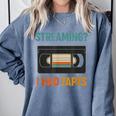 VHS Cassette Tape Retro 80s 90s Nostalgia Comfort Colors Sweatshirt Denim VHS Cassette Tape Retro 80s 90s Nostalgia Comfort Colors Sweatshirt Denim