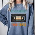 VHS Cassette Tape Retro 80s 90s Nostalgia Comfort Colors Sweatshirt Denim VHS Cassette Tape Retro 80s 90s Nostalgia Comfort Colors Sweatshirt Denim