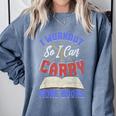 I Workout So I Can Carry More Books Exercise Books Lover Comfort Colors Sweatshirt Denim