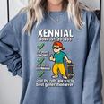 Xennial Born 1977 To 1983 Nostalgia Comfort Colors Sweatshirt Denim