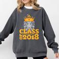 2018 Graduation Class Of 2018 King T Shirt Comfort Colors Sweatshirt Pepper
