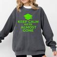 2018 Graduation Red Green High School Color Comfort Colors Sweatshirt Pepper