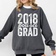2018 Political Science Graduation Graduate Degree Comfort Colors Sweatshirt Pepper