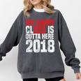 2018 Senior Graduation My Happy Class Shirt Comfort Colors Sweatshirt Pepper