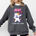 2021 Kindergarden Graduation Celebration Dapping Cat For Men Women Kids Comfort Colors Sweatshirt Pepper