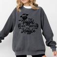 2025 Graduation The Tassel Was Worth The Hassle University Comfort Colors Sweatshirt Pepper