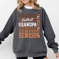 2026 Football Senior Grandpa Graduation Matching Family Comfort Colors Sweatshirt Pepper