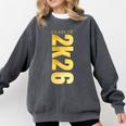 2K26 Class Of 2026 Graduation College Senior Back To School Premium Tri-Blend Comfort Colors Sweatshirt Pepper