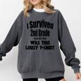 2nd Grade Graduation Boy Girl Graduate Education Comfort Colors Sweatshirt Pepper