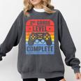 2nd Grade Level Complete Graduation Student Video Gamer Comfort Colors Sweatshirt Pepper