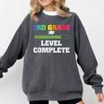 3rd Grade Level Complete Third Grade Graduation Comfort Colors Sweatshirt Pepper