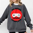 5th Grade Level Complete Gamer Graduation Comfort Colors Sweatshirt Pepper