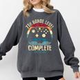 7th Grade Level Complete Gamer Class Of 2025 Graduation Boy Comfort Colors Sweatshirt Pepper