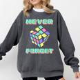 80s 90s Nostalgia Magic Cube Retro Party Costume Comfort Colors Sweatshirt Pepper
