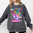 80's Baby 90's Made Me 1980s 1990s Nostalgia Retro Party Premium Tri-Blend Comfort Colors Sweatshirt Pepper