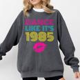 80s Outfit Women Nostalgia Eighties Party Comfort Colors Sweatshirt Pepper