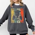 8th Grade Level Complete Gamer Class Of 2024 Graduation Comfort Colors Sweatshirt Pepper