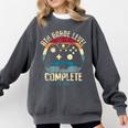 8th Grade Level Complete Gamer Class Of 2025 Graduation Boy Comfort Colors Sweatshirt Pepper
