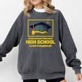 Achievement Unlocked High School Graduation Gamer Comfort Colors Sweatshirt Pepper