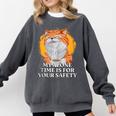 My Alone Time Is For Your Safety Coffee Lover Introvert Comfort Colors Sweatshirt Pepper