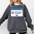 Anti Social Introvert Social Interaction Not Supported Comfort Colors Sweatshirt Pepper