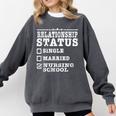 Anti Valentines Day Nursing School Nurse Graduation Shirt Comfort Colors Sweatshirt Pepper