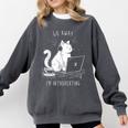 Antisocial Introvert Cat With Coffee On Computer Emo Goth For Men Women Comfort Colors Sweatshirt Pepper Antisocial Introvert Cat With Coffee On Computer Emo Goth For Men Women Comfort Colors Sweatshirt Pepper