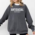 Antisocial And Loving It Introvert Comfort Colors Sweatshirt Pepper