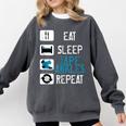 Athletic Trainer Eat Sleep Tape Ankles Graduation Comfort Colors Sweatshirt Pepper