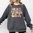 In My Author Era Writer Reading Writing Book Author Comfort Colors Sweatshirt Pepper