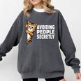 Avoiding People Secretly Cat Introvert Humor Comfort Colors Sweatshirt Pepper Avoiding People Secretly Cat Introvert Humor Comfort Colors Sweatshirt Pepper