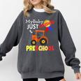 My Baby Just Crushed Preschool Graduation Comfort Colors Sweatshirt Pepper