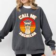 Bachelor Graduation For University Degree Party Llama Comfort Colors Sweatshirt Pepper