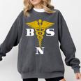 Bachelor Of Science Nursing Graduation Comfort Colors Sweatshirt Pepper