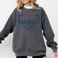 Baseball Senior Night Baseball Senior 2025 Graduation 50 Comfort Colors Sweatshirt Pepper