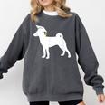 Basenji Graduation Dog Graduate Comfort Colors Sweatshirt Pepper
