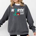 Best Nurse Graduation- RN Nurse Established 2019 LPN Comfort Colors Sweatshirt Pepper